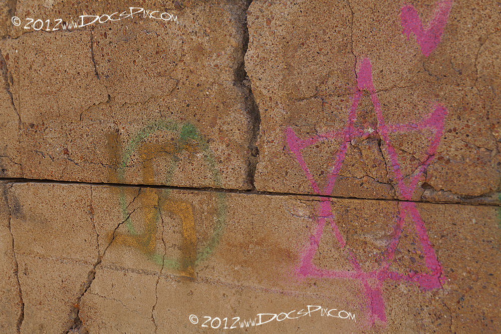 As found on the west wall of still base four.