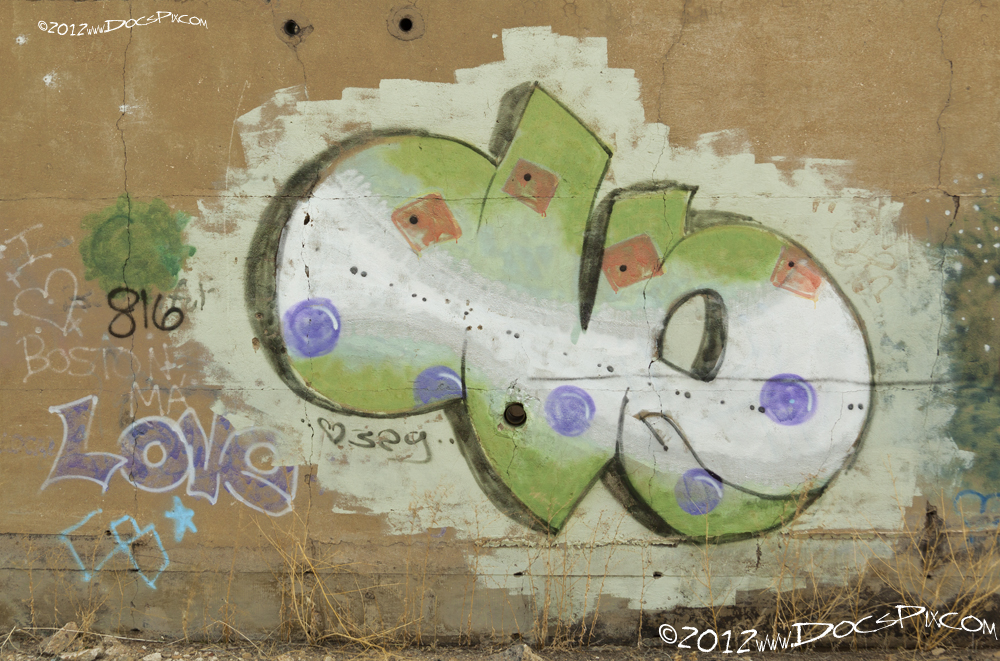 Exterior wall of east production line - detail.