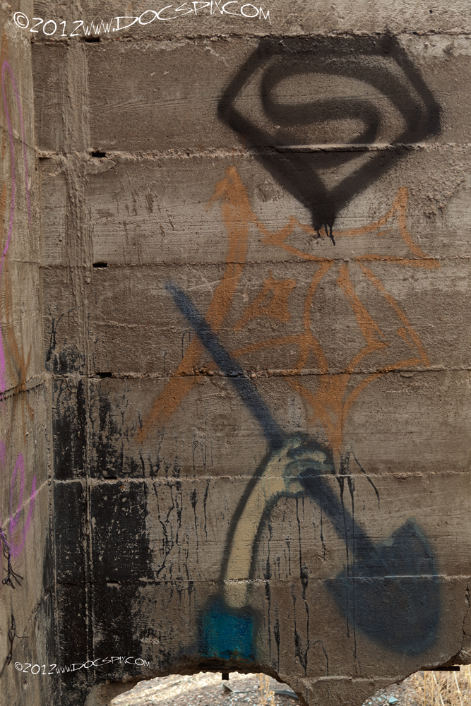 Northwest wall of room eight.