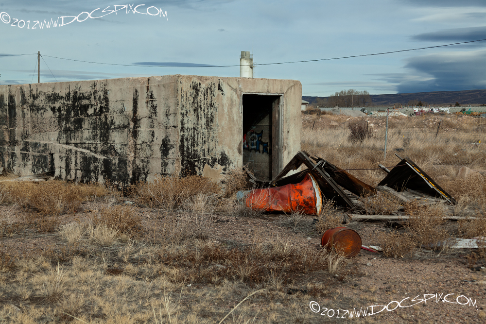 There are no windows on the west side of this reinforced building. This further leads to the speculation that this was the telegraph office. 