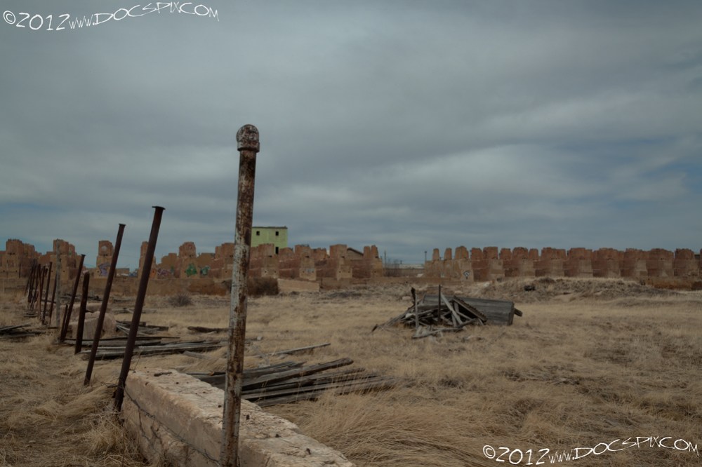 Looking north from the southwest corner.