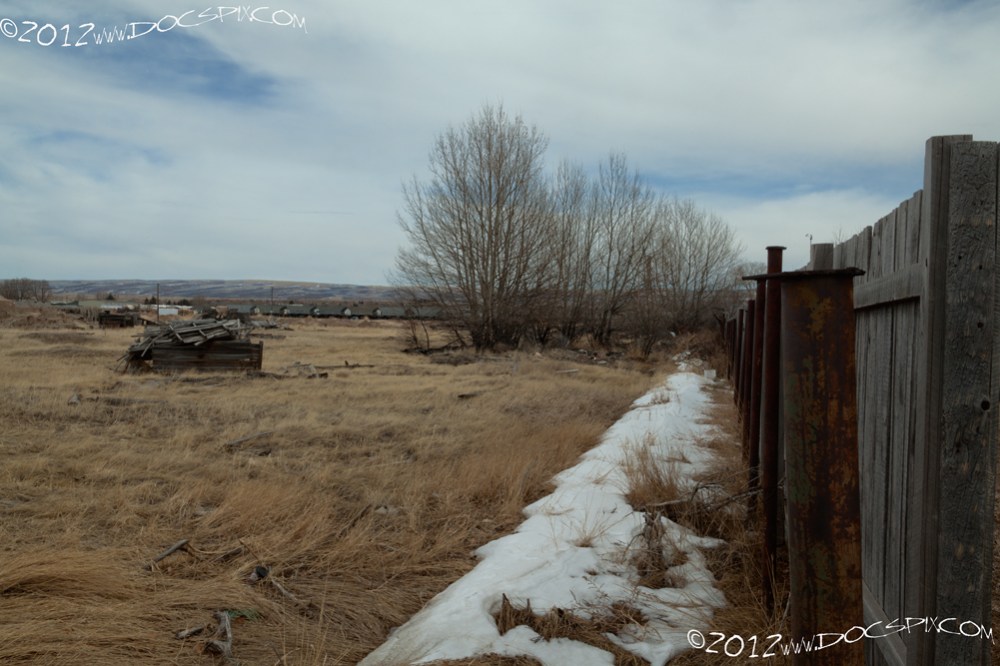 Looking east along the southern fence lines.