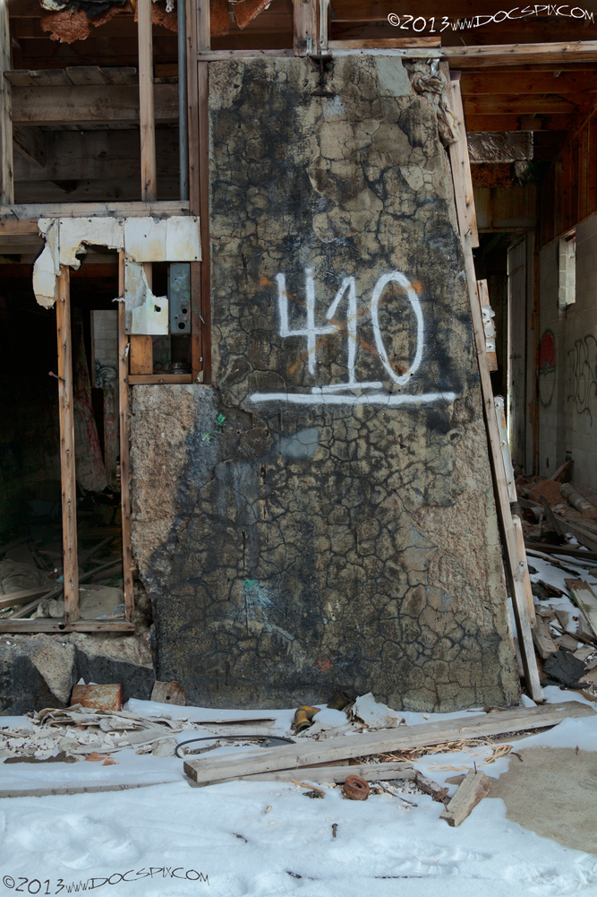 This foundation is inside of the yttrium building, the resemblance to the "bread pan" can easily be seen. 