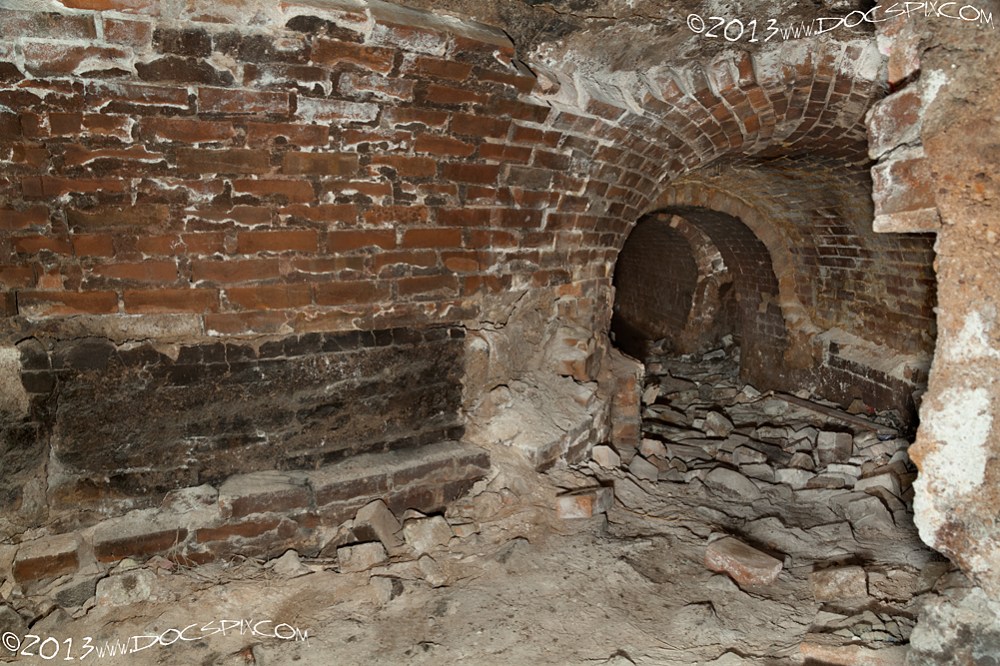 Similar to the west tunnel, the wall that makes up the corner is beginning to collapse. 