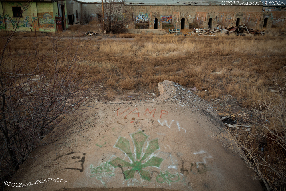 A view from the top of the tunnel - it runs underneath the production line, (building eight). 