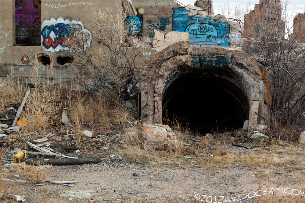 The "entrance" to the tunnel. It was originally connected to a chimney stack that was 150' tall. 