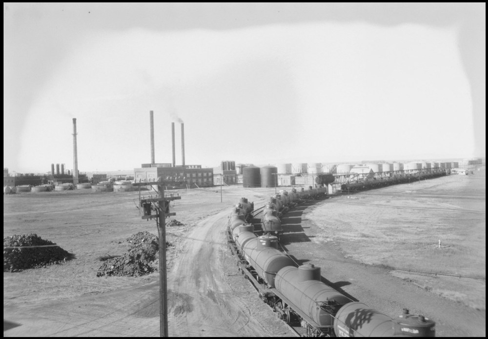 Another view from the east along one of the UPRR spurs. (Circa 1928)