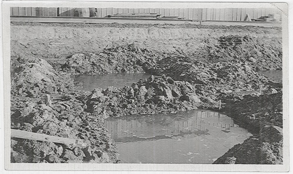 The water table was found to be at five feet below the surface. This may have been an image used to provide evidence of this. 