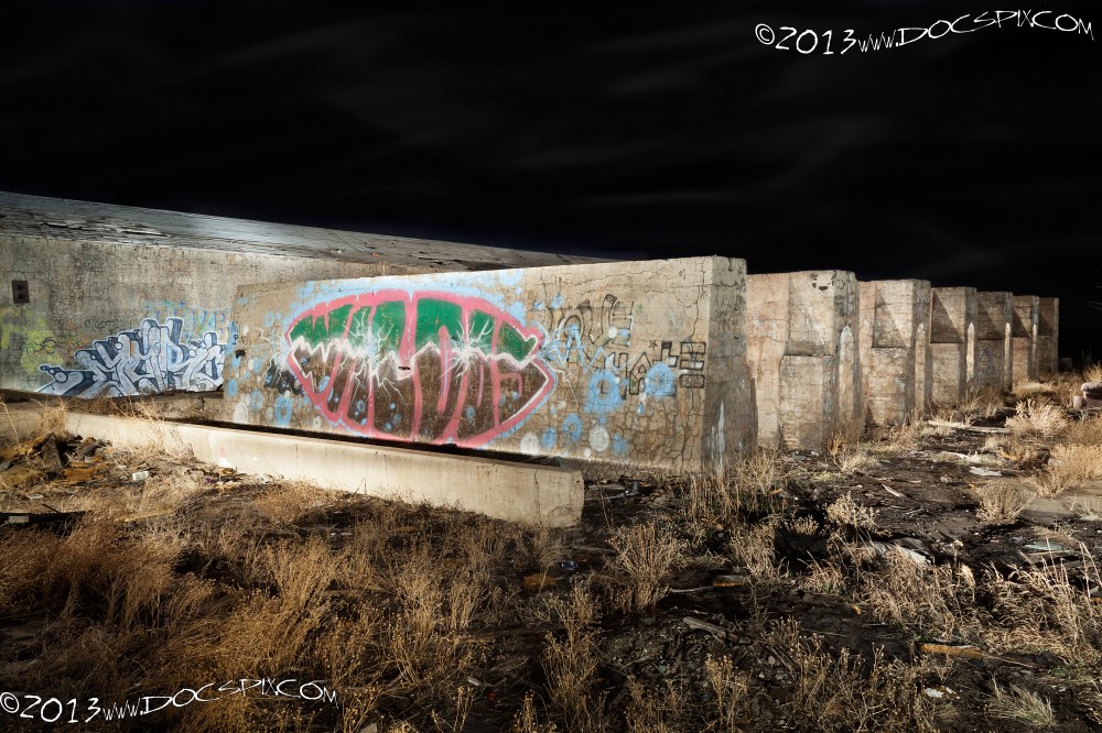 The stillbank behind the United States Yttrium building, looking east. 